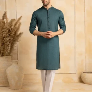 Premium Quality Blue Cotton Kurta for Men